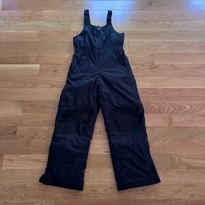 LL Bean Kids' Black Cold Buster Bib Snow Pants